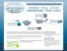Tablet Screenshot of channelislandadventures.com